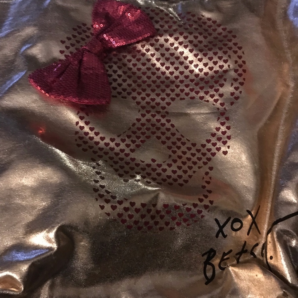 Large GUC Betsey Johnson Skull tote